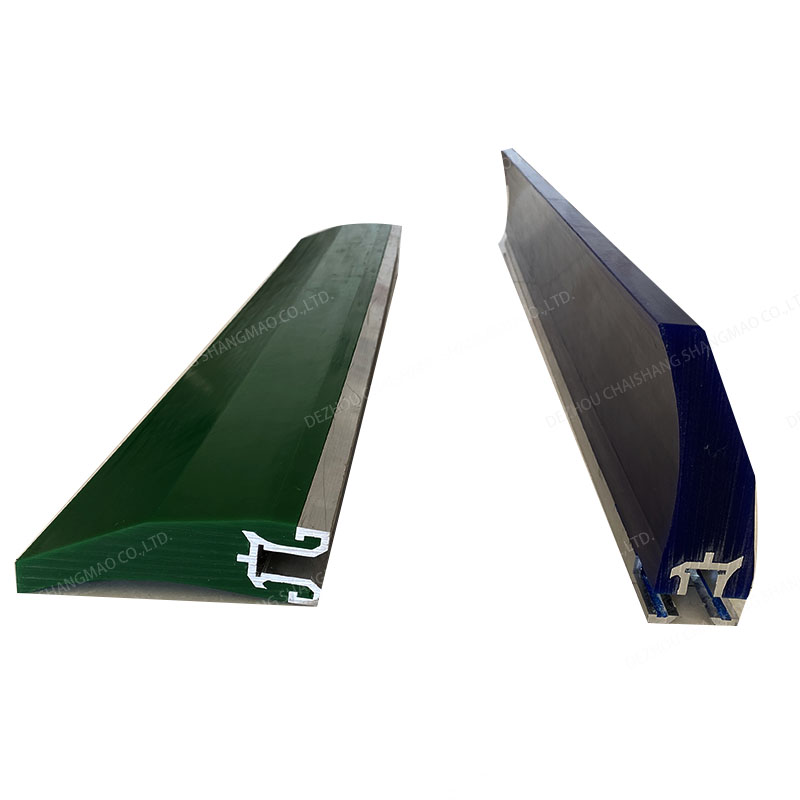 Polyurethane belt scraper height: 173mm，max length: 2000mm-CHAISHANG | Polyurethane Screen,Rubber Screen Panels,Polyweb Screen,Belt Cleaner,Flotion Cell