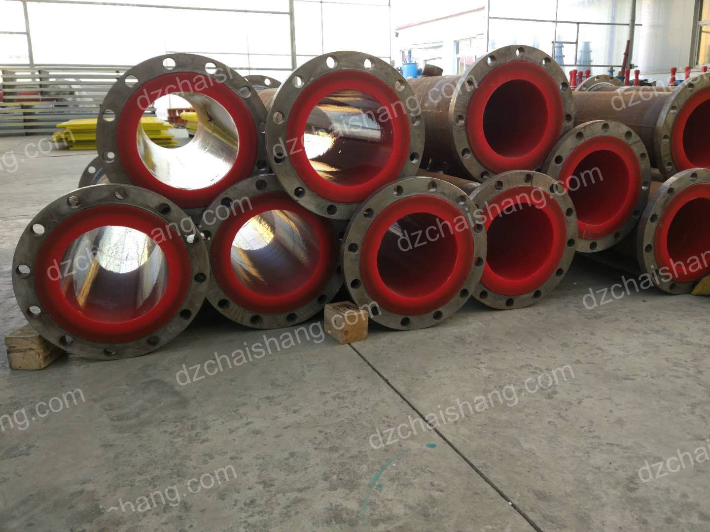 Good quality China corrosion resistance PU lining pipe,pu lining pipe-CHAISHANG | Polyurethane Screen,Rubber Screen Panels,Polyweb Screen,Belt Cleaner,Flotion Cell
