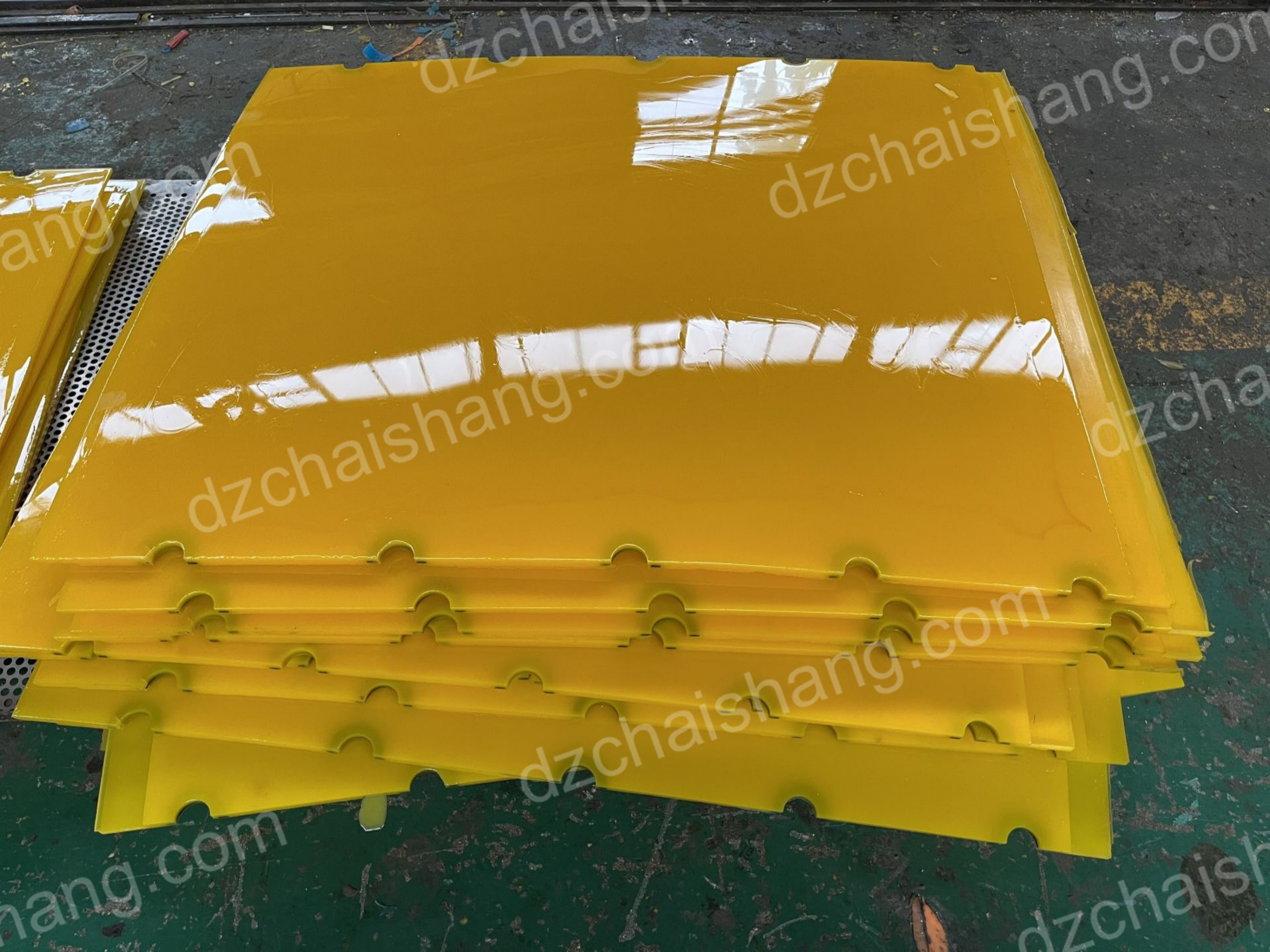 Factory shaker PU trommel Deck,lowest price PU trommel sieve Aggregate-CHAISHANG | Polyurethane Screen,Rubber Screen PanelsHigh frequency screen mesh,Belt Cleaner,Flotation Cell